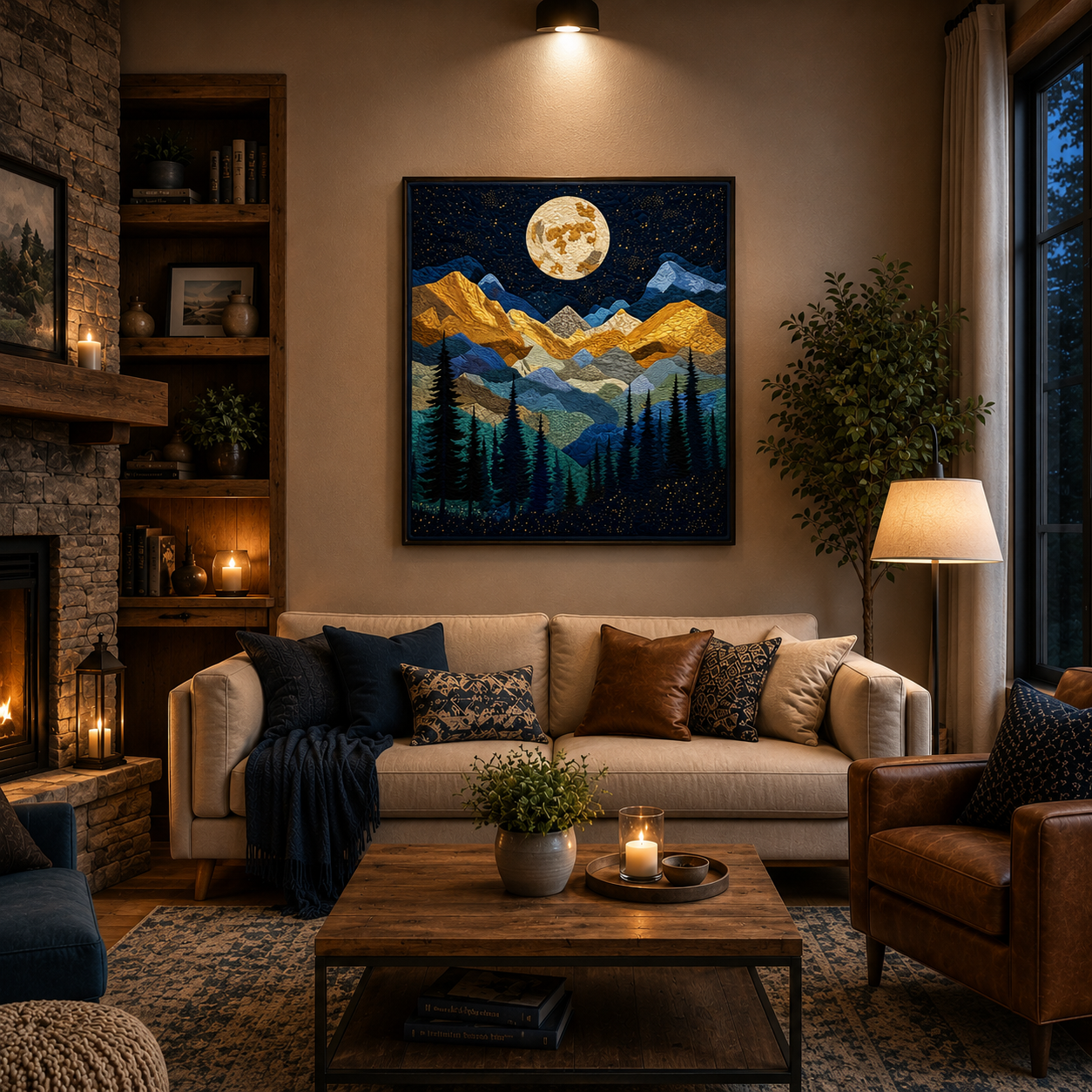 Mountain Glow Printed Quilt Pattern