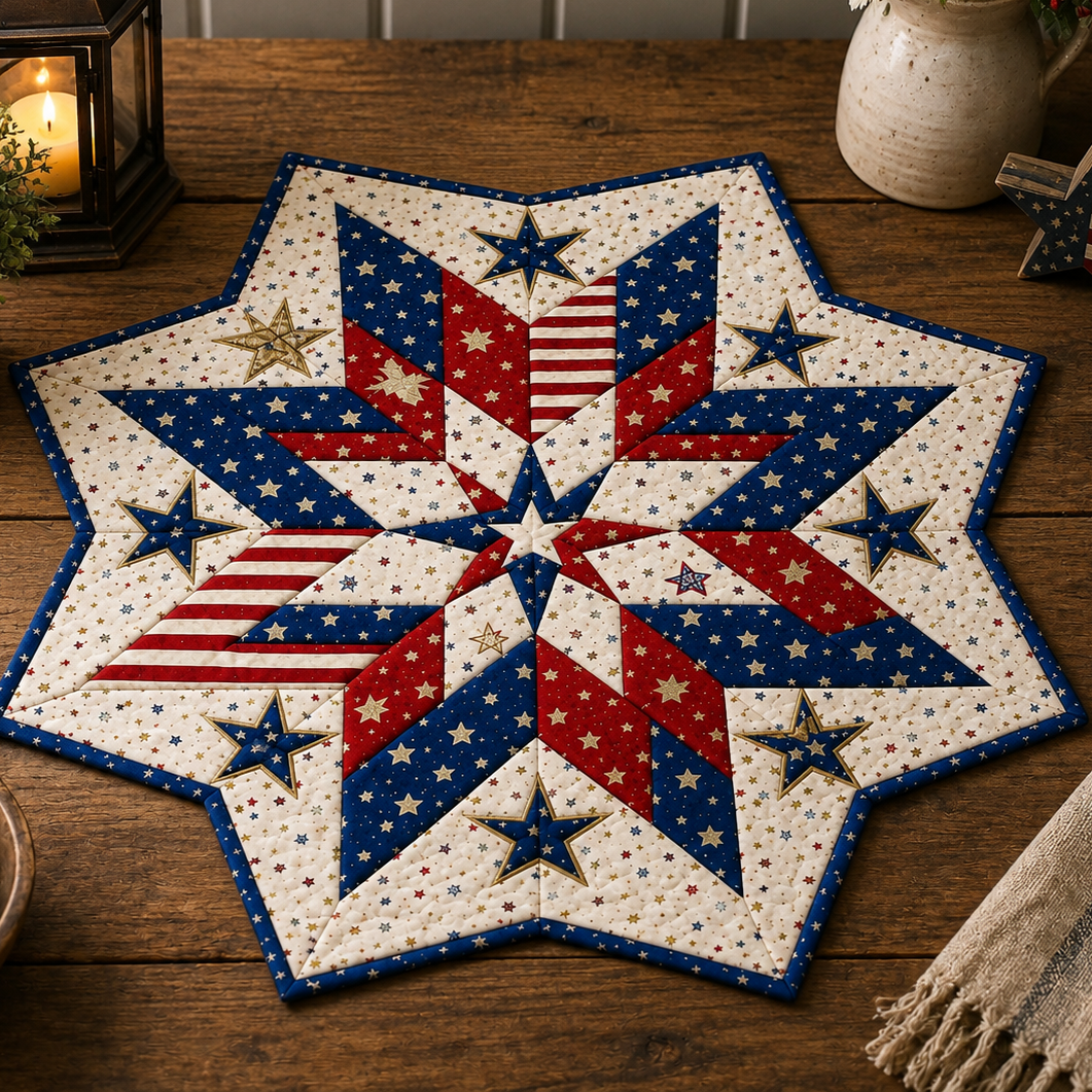 American Spark Printed Quilt Pattern