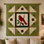 Crimson Visitor Printed Quilt Pattern
