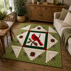 Crimson Visitor Printed Quilt Pattern