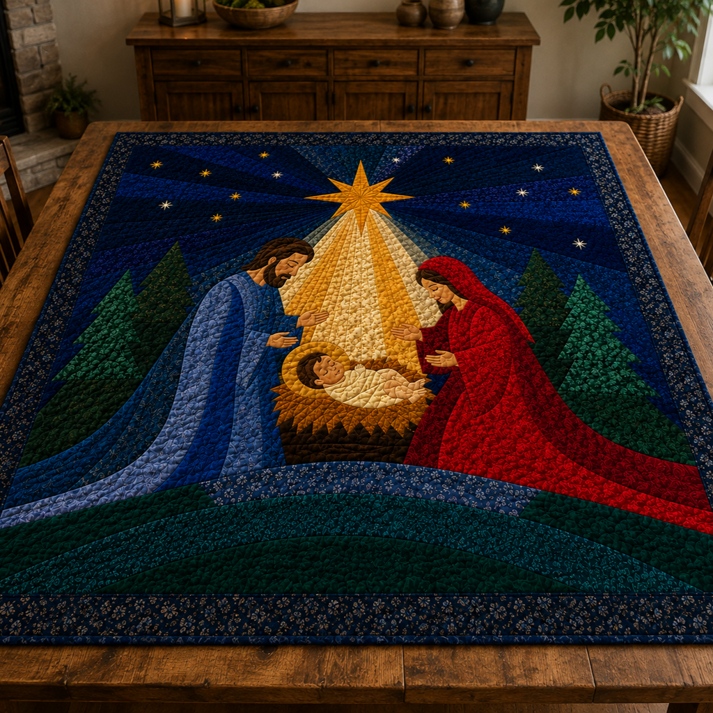 Guiding Star Printed Quilt Pattern