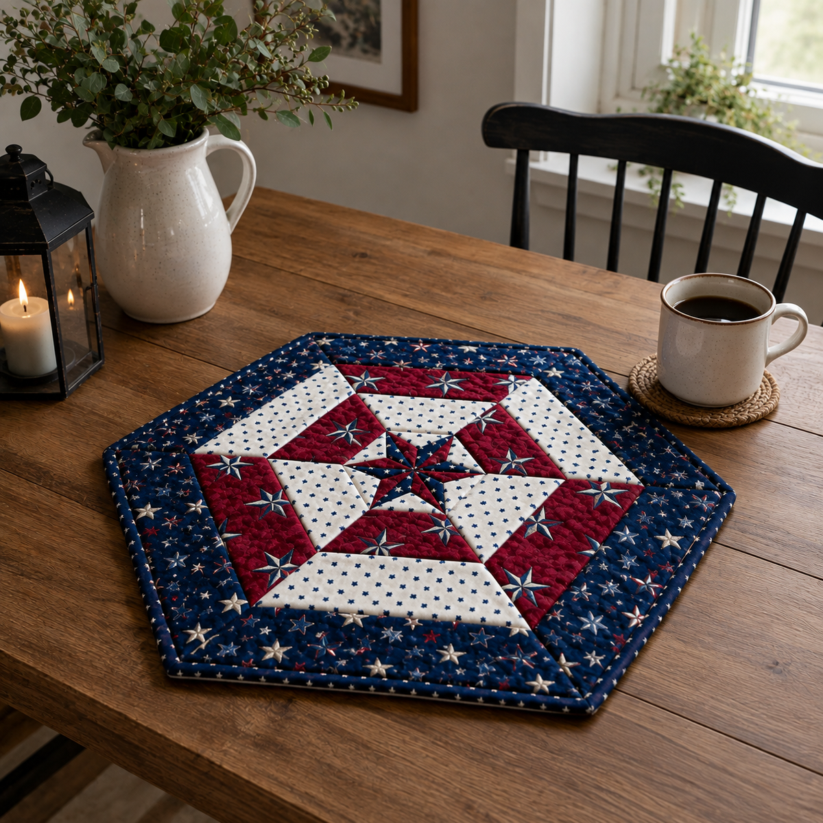 Stellar Patch Printed Quilt Pattern