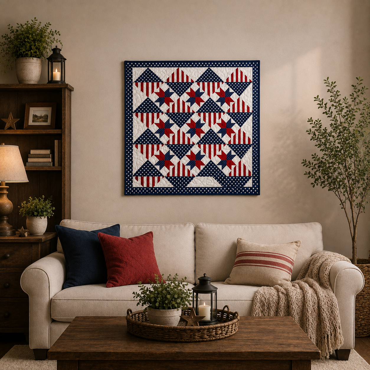 Liberty Diamonds Printed Quilt Pattern
