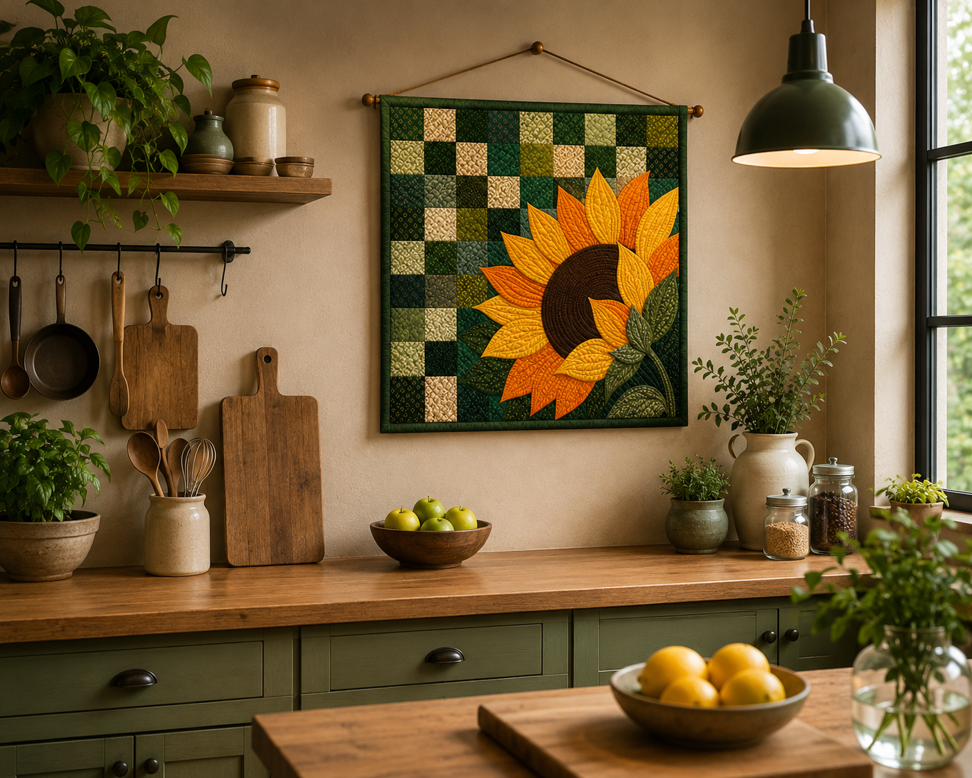 Sunflower Glow Printed Quilt Pattern