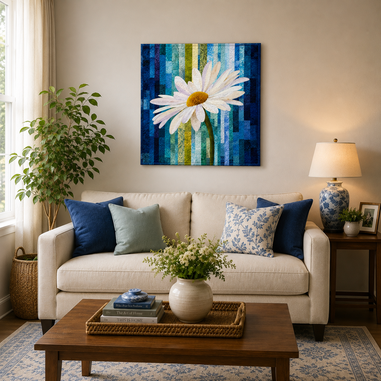 Daisy Drift Printed Quilt Pattern