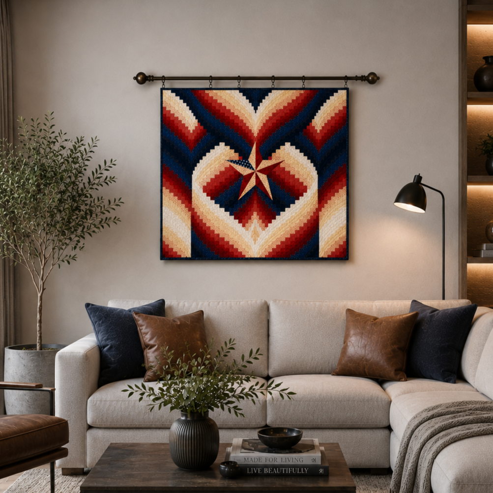 Patriot Heart Printed Quilt Pattern