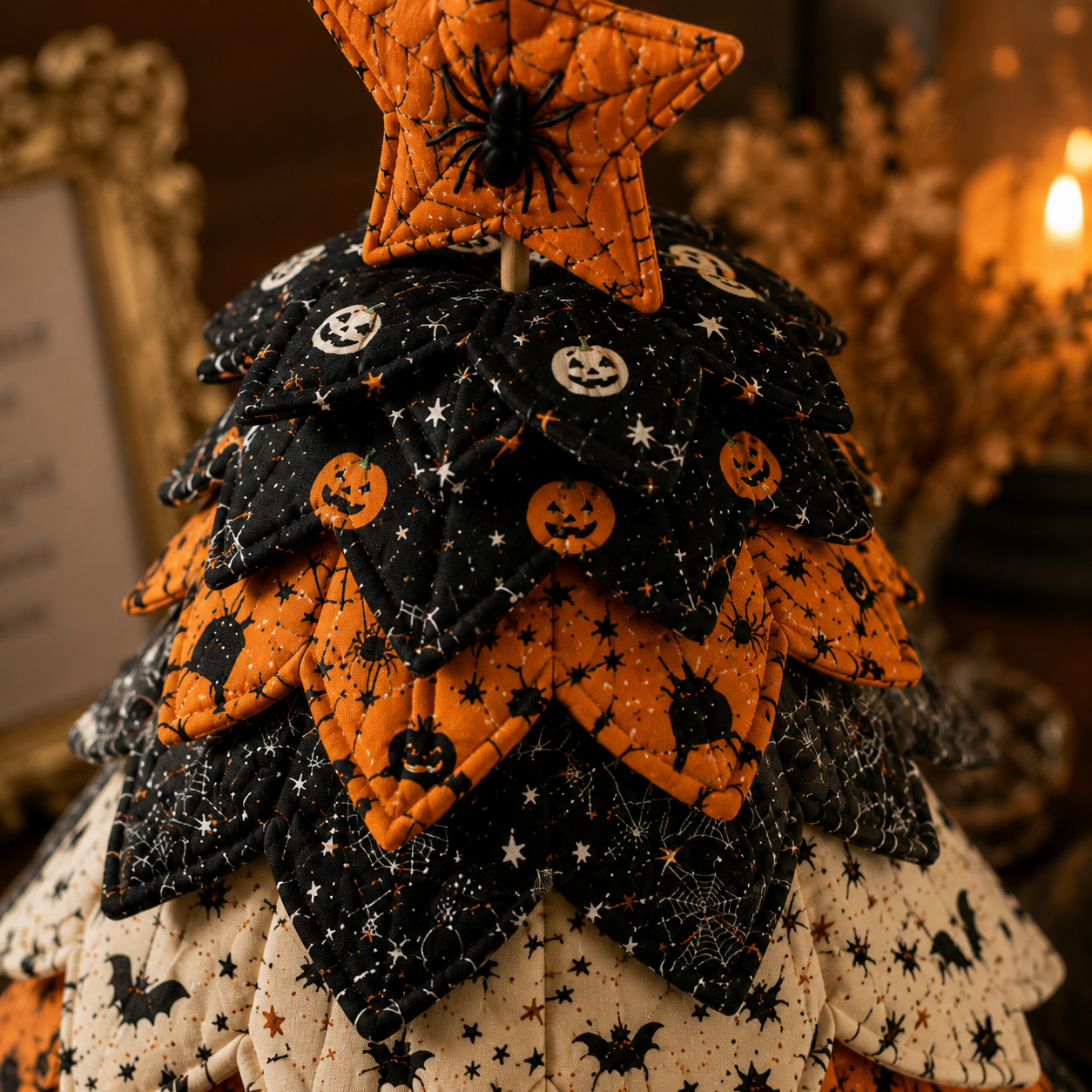 Halloween Tree Printed Quilt Pattern