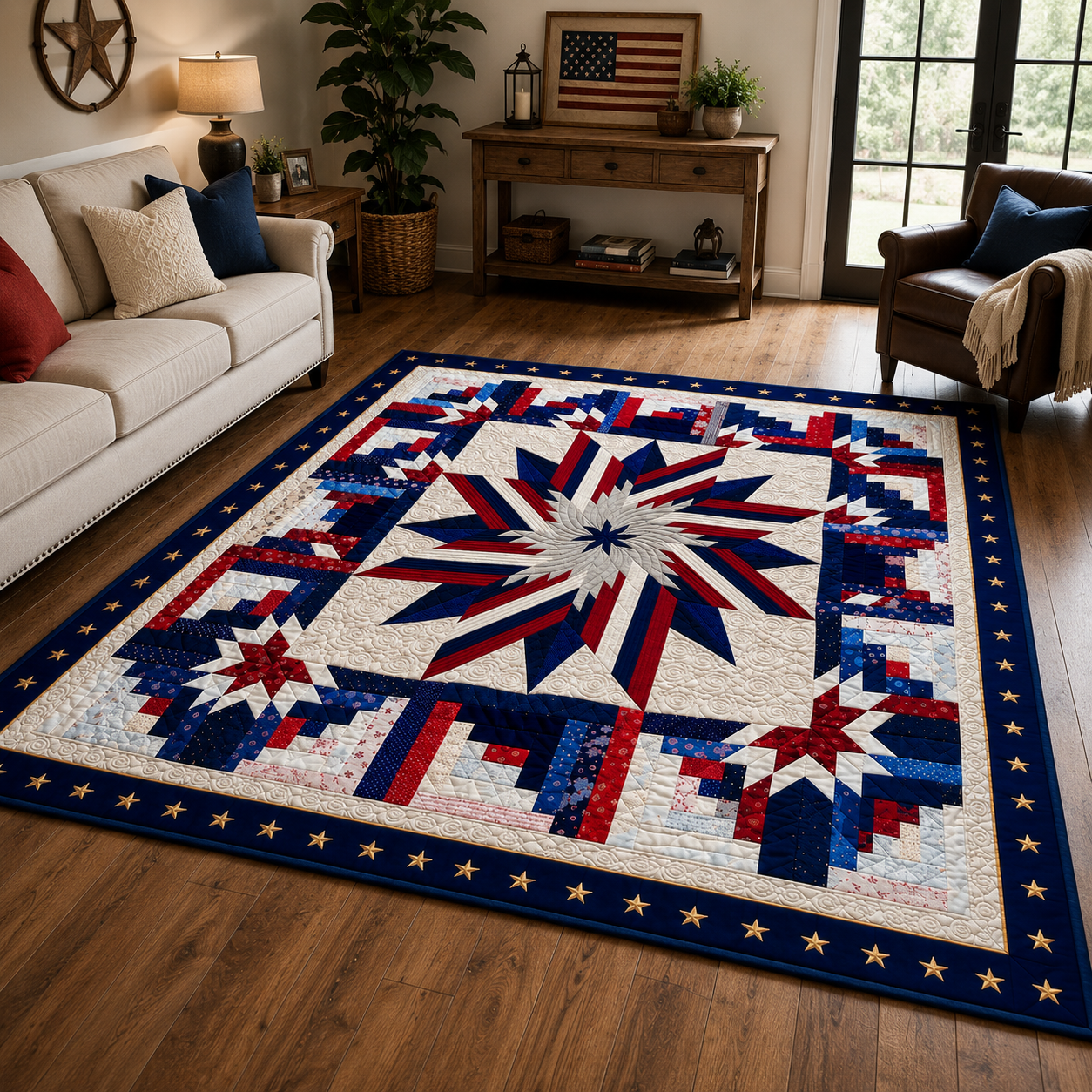 Liberty Star Printed Quilt Pattern