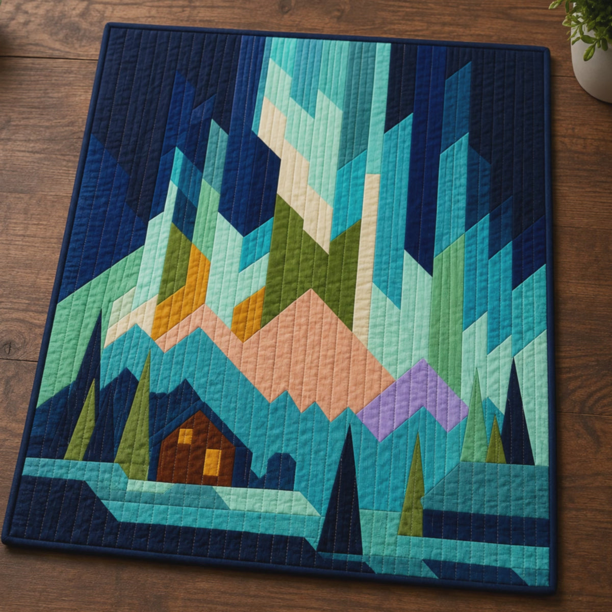 Crystal Peaks Printed Quilt Pattern