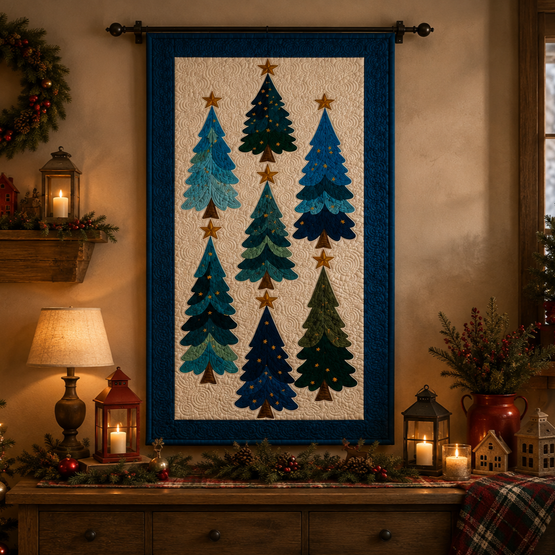 Evergreen Wishes Printed Quilt Pattern