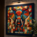 Boho Elephant Printed Quilt Pattern