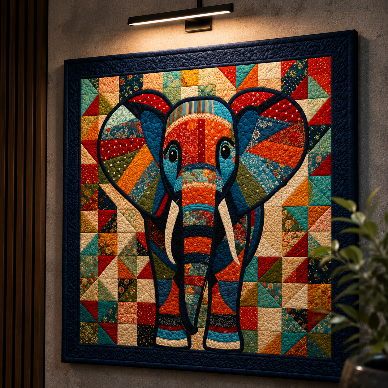 Boho Elephant Printed Quilt Pattern
